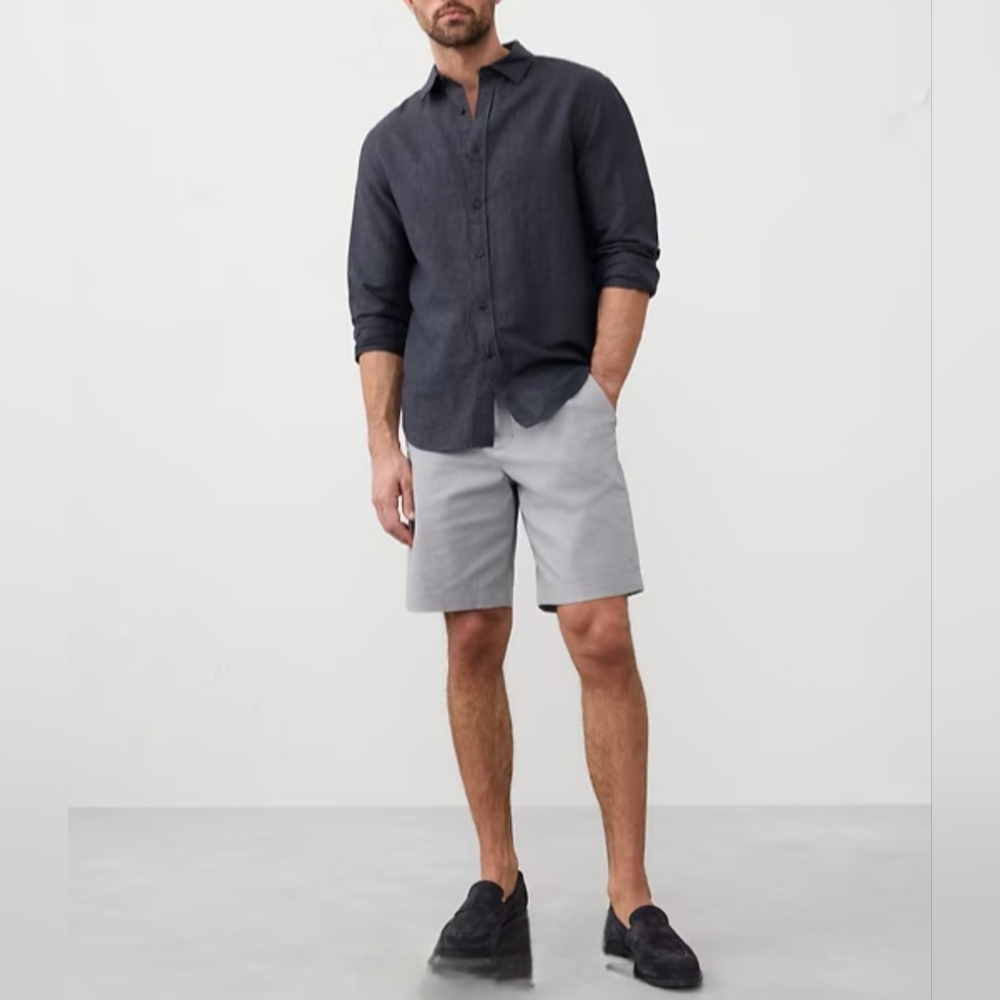 Classic MBX Men’s Chino Shorts – Size 34 Waist, Slim & Comfortable.